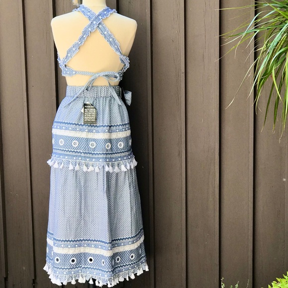 NWT Dodo Bar Or Embellished cotton-jacquard sry - Picture 7 of 7